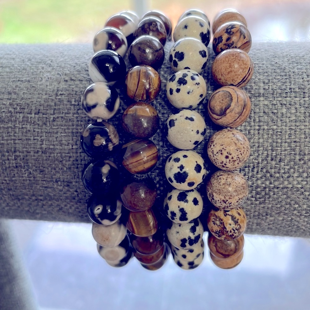 Set of 4 Healing Bracelets 7.5 stretch Band